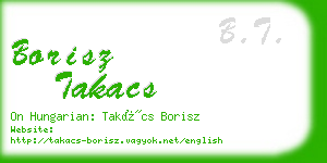 borisz takacs business card